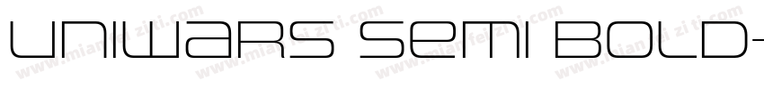Uniwars Semi Bold字体转换